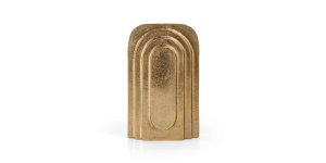 Clarence Metal Vase, Small Gold (3)