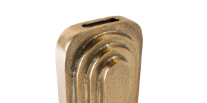 Clarence Metal Vase, Small Gold (5)