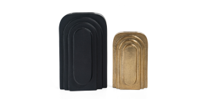 Clarence Metal Vase, Small Gold (7)
