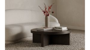 Folke Round Coffee Table- Dark Brown (1)