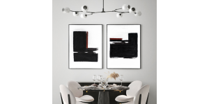 Noir Nouveau I, Hand Painted Canvas (4)