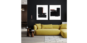 Noir Nouveau I, Hand Painted Canvas (5)