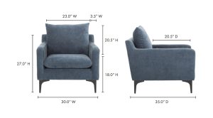 Paris Armchair- Blue (7)
