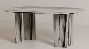 Celia Oval Dining Table- Panda Marble (6)