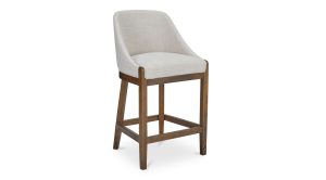 Edward Counter Stool Performance Fabric-Heather Beige (1)