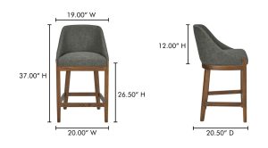 Edward Counter Stool Performance Fabric-Heather Green (6)