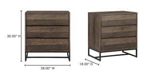 Elena 3 Drawer Nightstand (2)