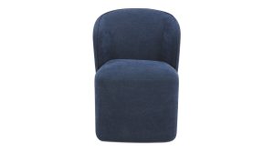 Larson Rolling Dining Chair-Navy Blue (10)