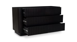 POVERA 6 DRAWER DRESSER-BLACK (6)