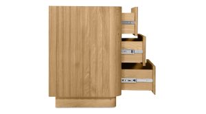 Povera 3 Drawer Nightstand Oak (8)