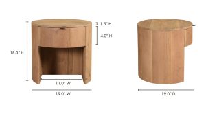 Theo One Drawer Nightstand- Natural (8)