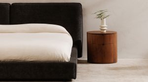 Theo Two Drawer Nightstand- Brown (1)