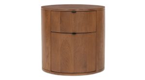 Theo Two Drawer Nightstand- Brown (10)