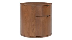 Theo Two Drawer Nightstand- Brown (3)