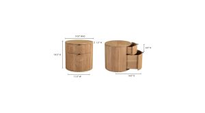 Theo Two Drawer Nightstand- Natural (9)