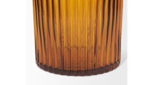 Dawn Short Amber Glass Vase (6)