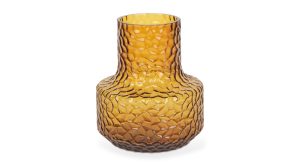 Jolene Amber Glass Vase-Short (1)