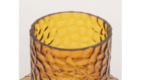 Jolene Amber Glass Vase-Short (4)