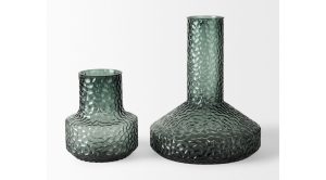 Jolene Green Glass Vase-Short (11)