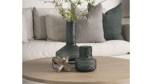 Jolene Green Glass Vase-Short (8)