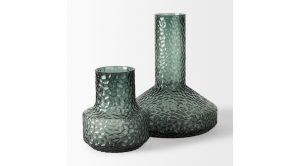 Jolene Green Glass Vase-Tall (10)