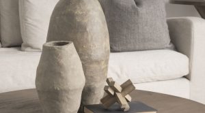 Rundal Gray Paper Mache Vase-Small (7)